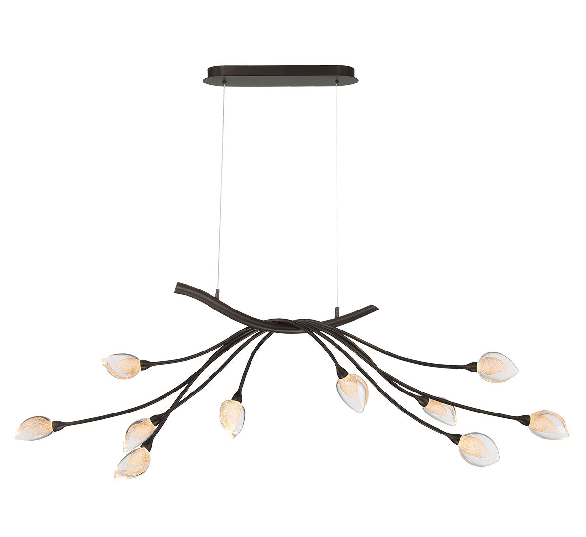 Modena 10 Light Oval LED Chandelier