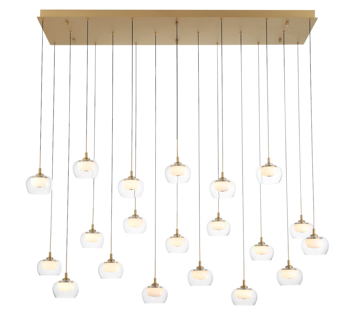 Manarola 20 Light Rectangular LED Pendant