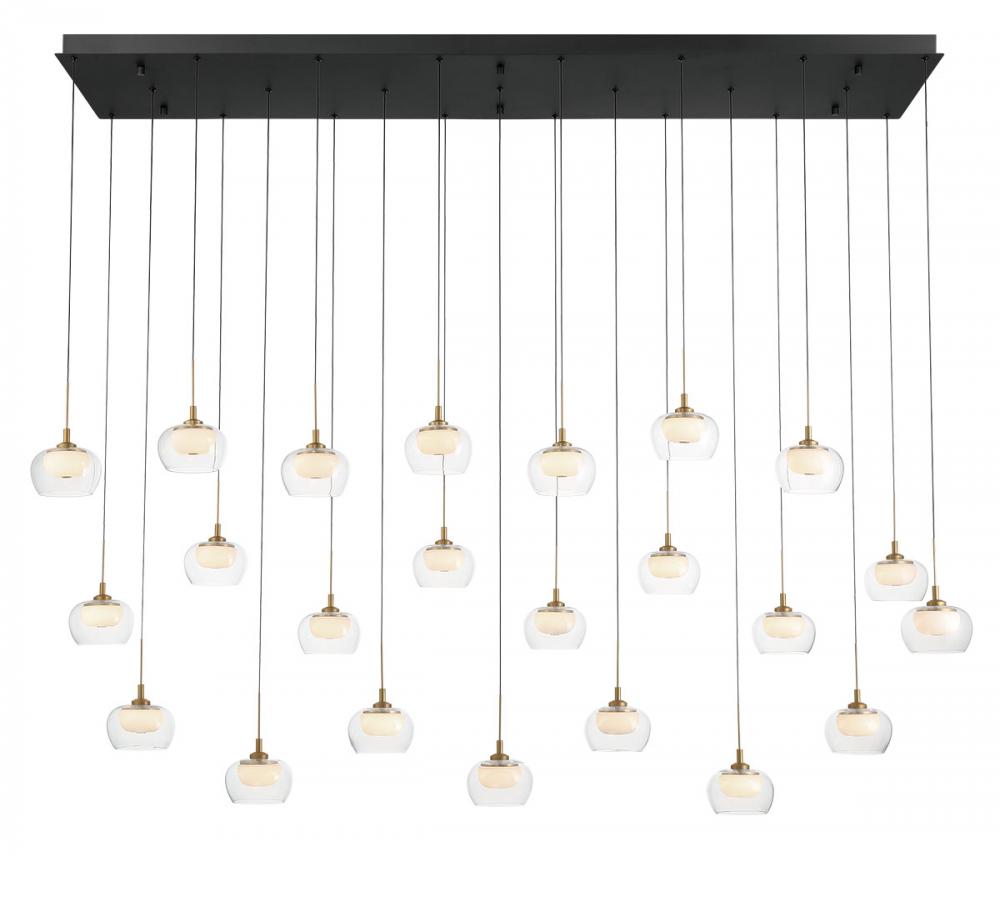 Manarola Rectangular LED Chandelier