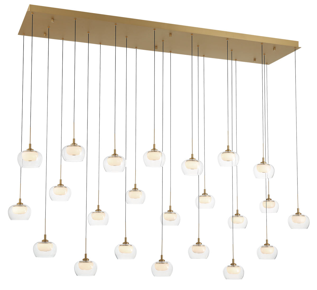 Manarola 23 Light Rectangular LED Chandelier