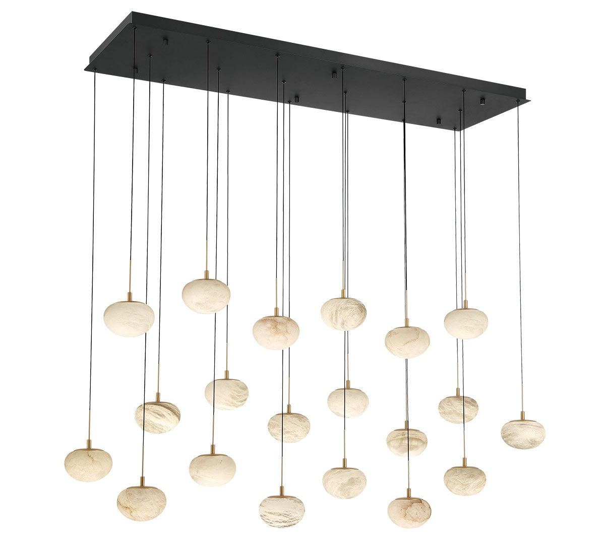 Calcolo 20 Light Rectangular LED Chandelier