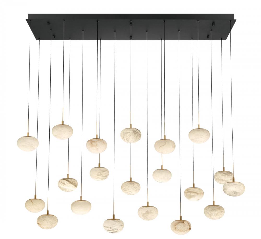 Calcolo Rectangular LED Chandelier