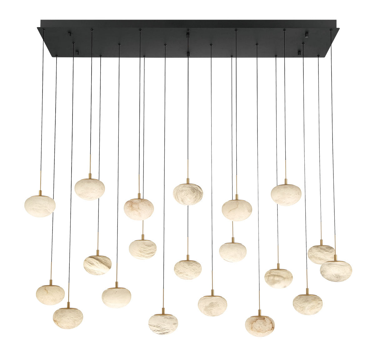 Calcolo 20 Light Rectangular LED Chandelier