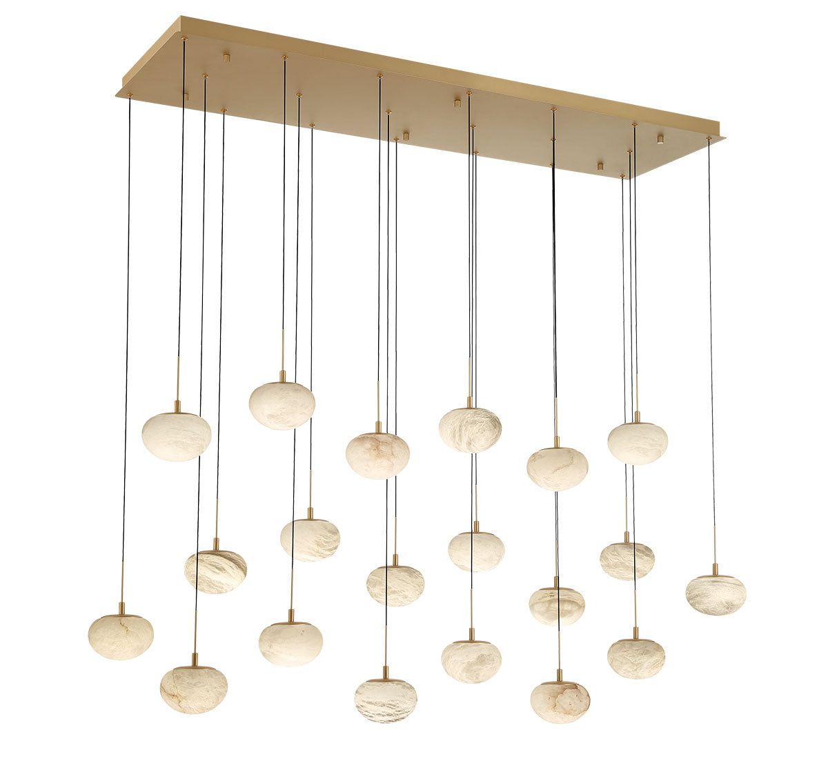 Calcolo 20 Light Rectangular LED Chandelier