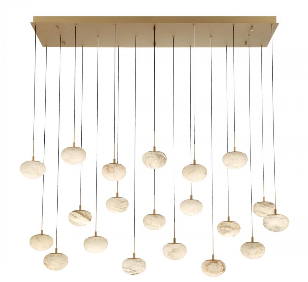Calcolo Rectangular LED Chandelier