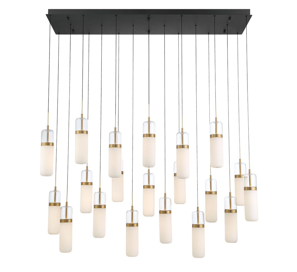 Verona 20 Light Rectangular LED Pendant