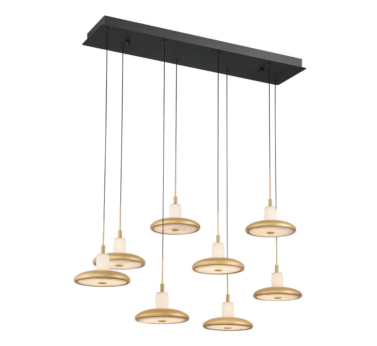 Mantova 8 Light Rectangular LED Chandelier