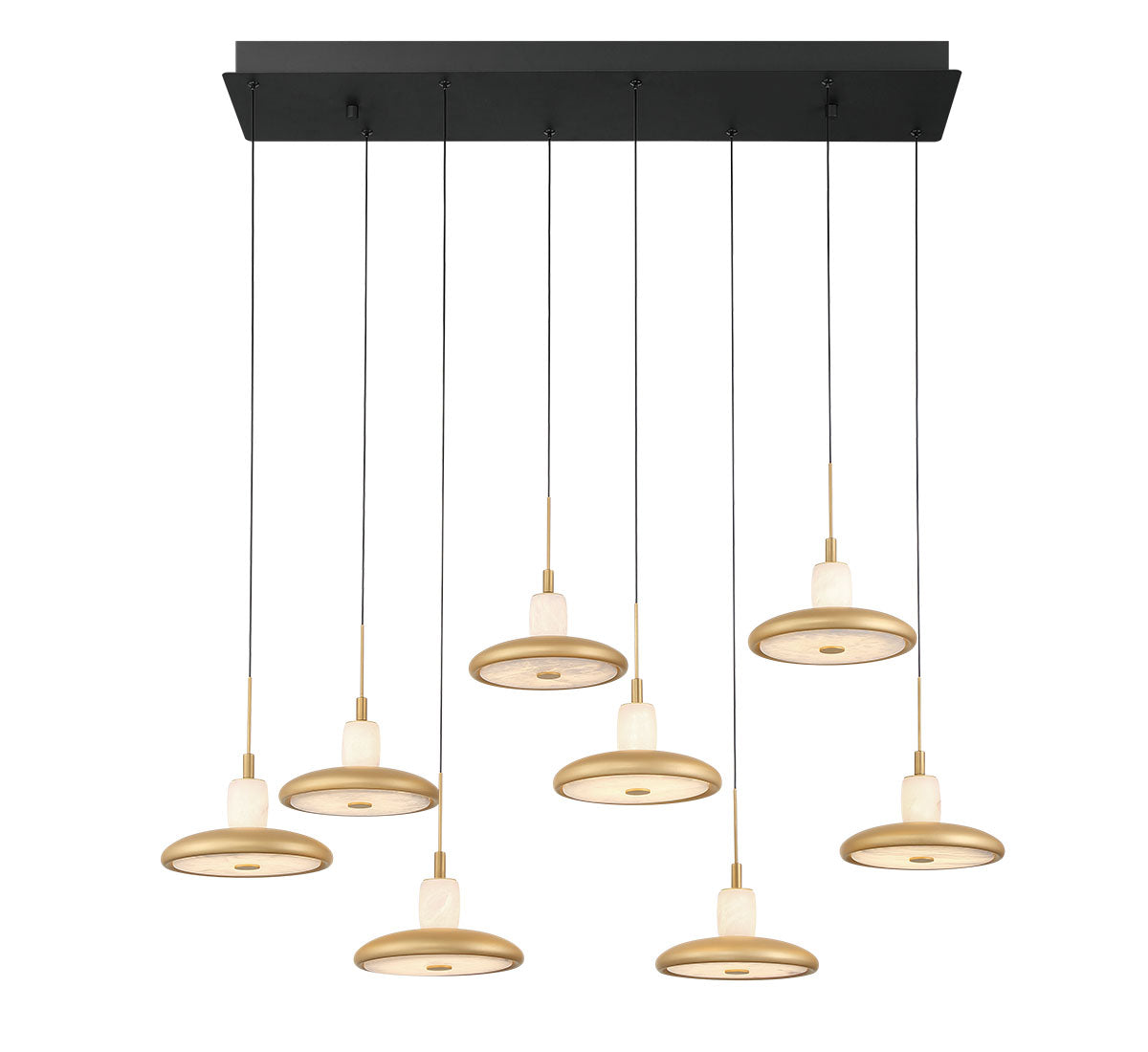 Mantova 8 Light Rectangular LED Chandelier
