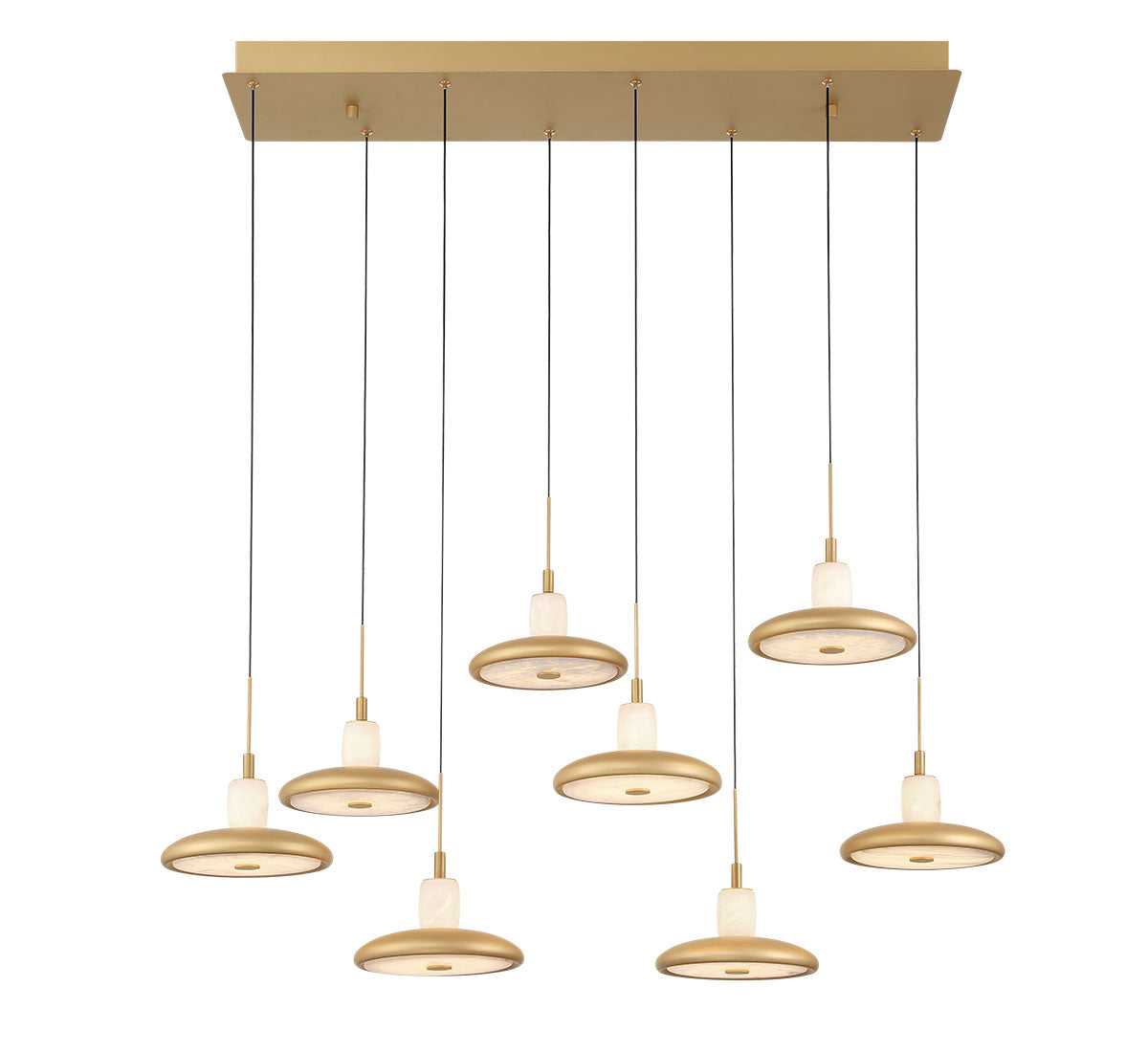 Mantova 8 Light Rectangular LED Chandelier