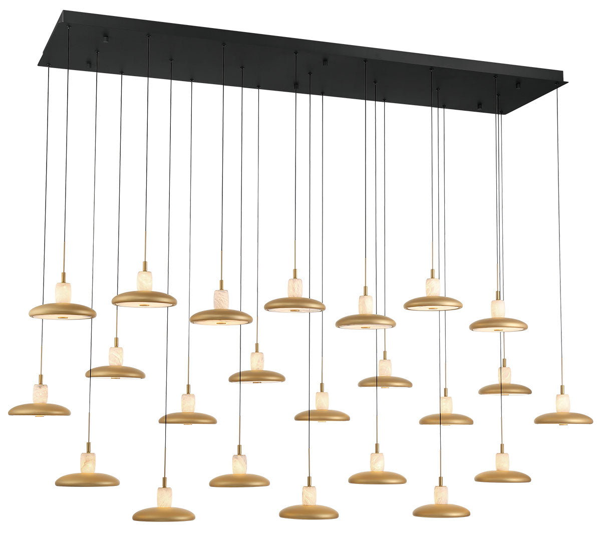 Mantova 23 Light Rectangular LED Chandelier