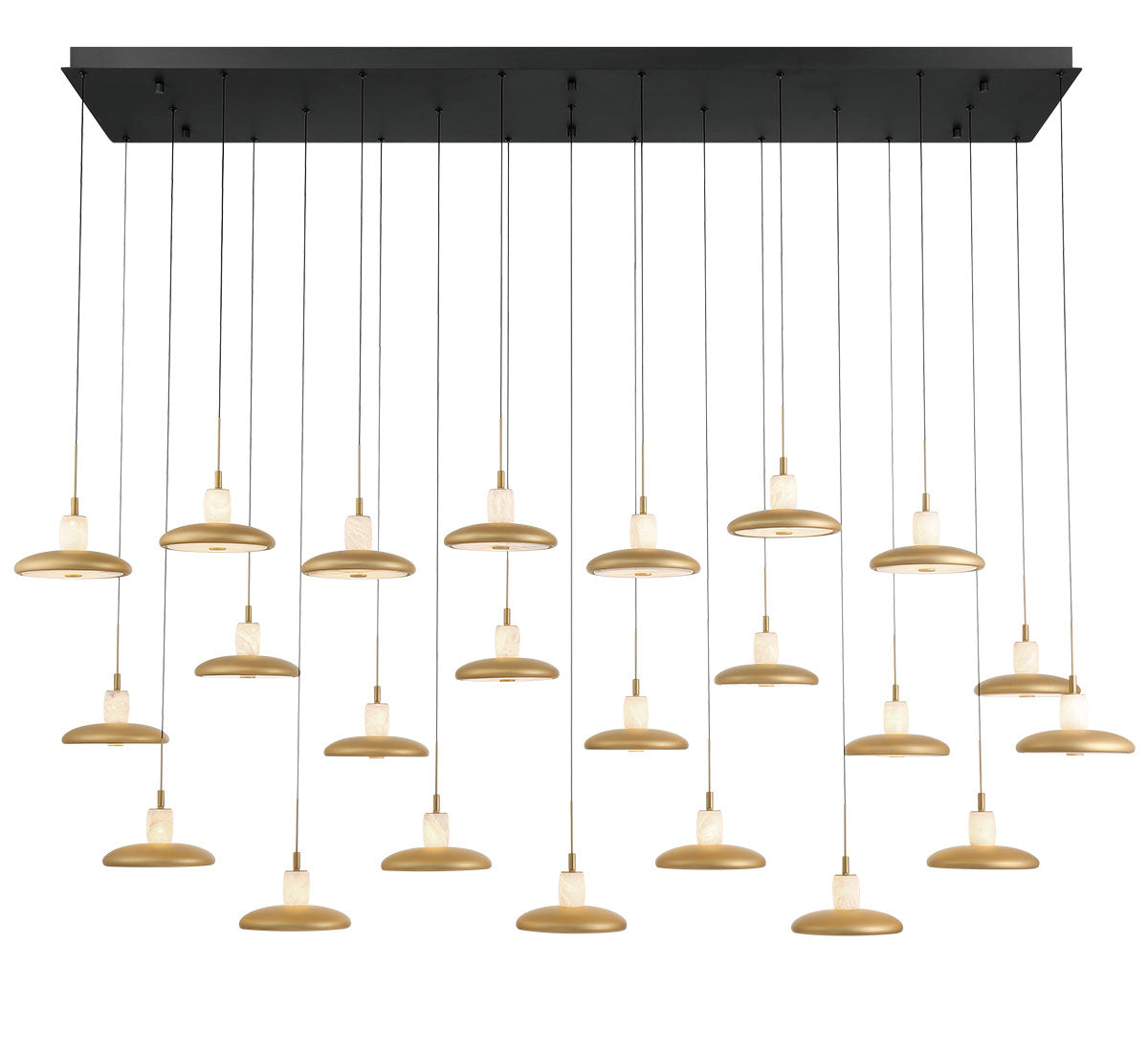 Mantova 23 Light Rectangular LED Chandelier