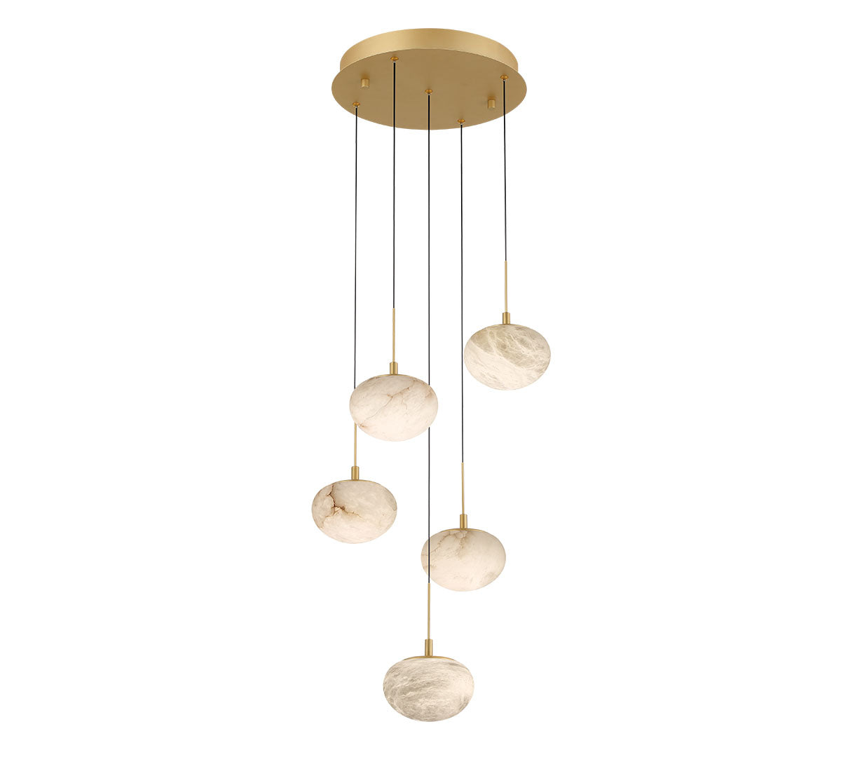 Calcolo 5 Light Round LED Chandelier