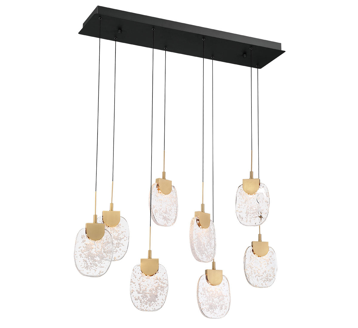 Castelo 8 Light Rectangular LED Chandelier