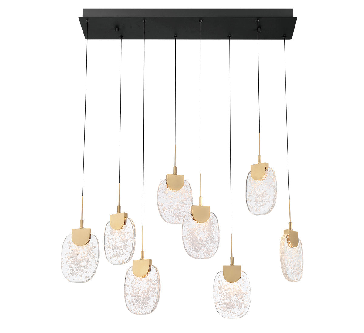 Castelo 8 Light Rectangular LED Chandelier