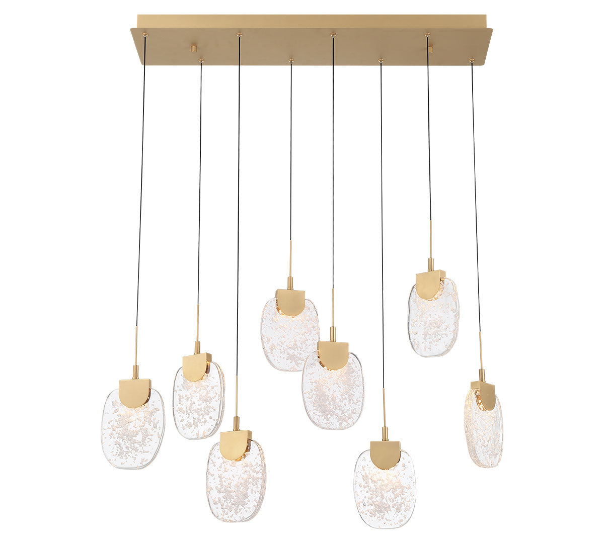 Castelo 8 Light Rectangular LED Chandelier