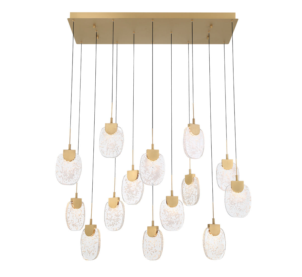 Castelo 14 Light Rectangular LED Chandelier