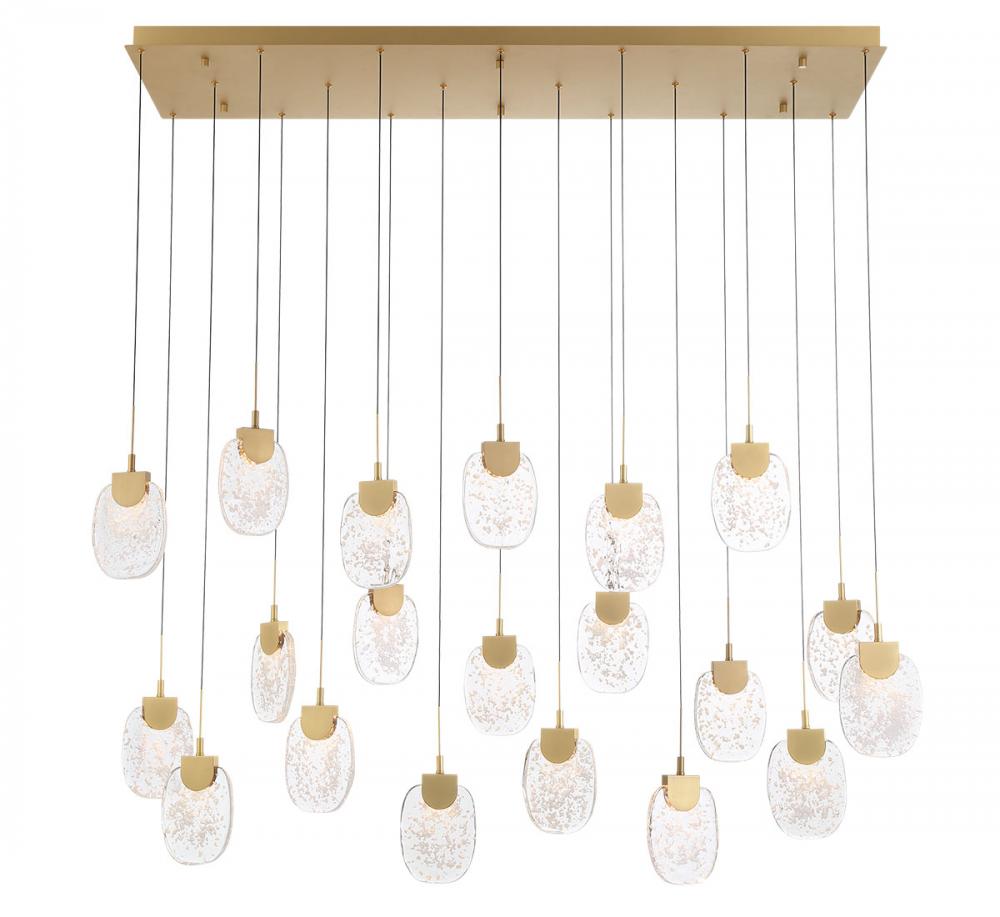 Castelo Rectangular LED Chandelier