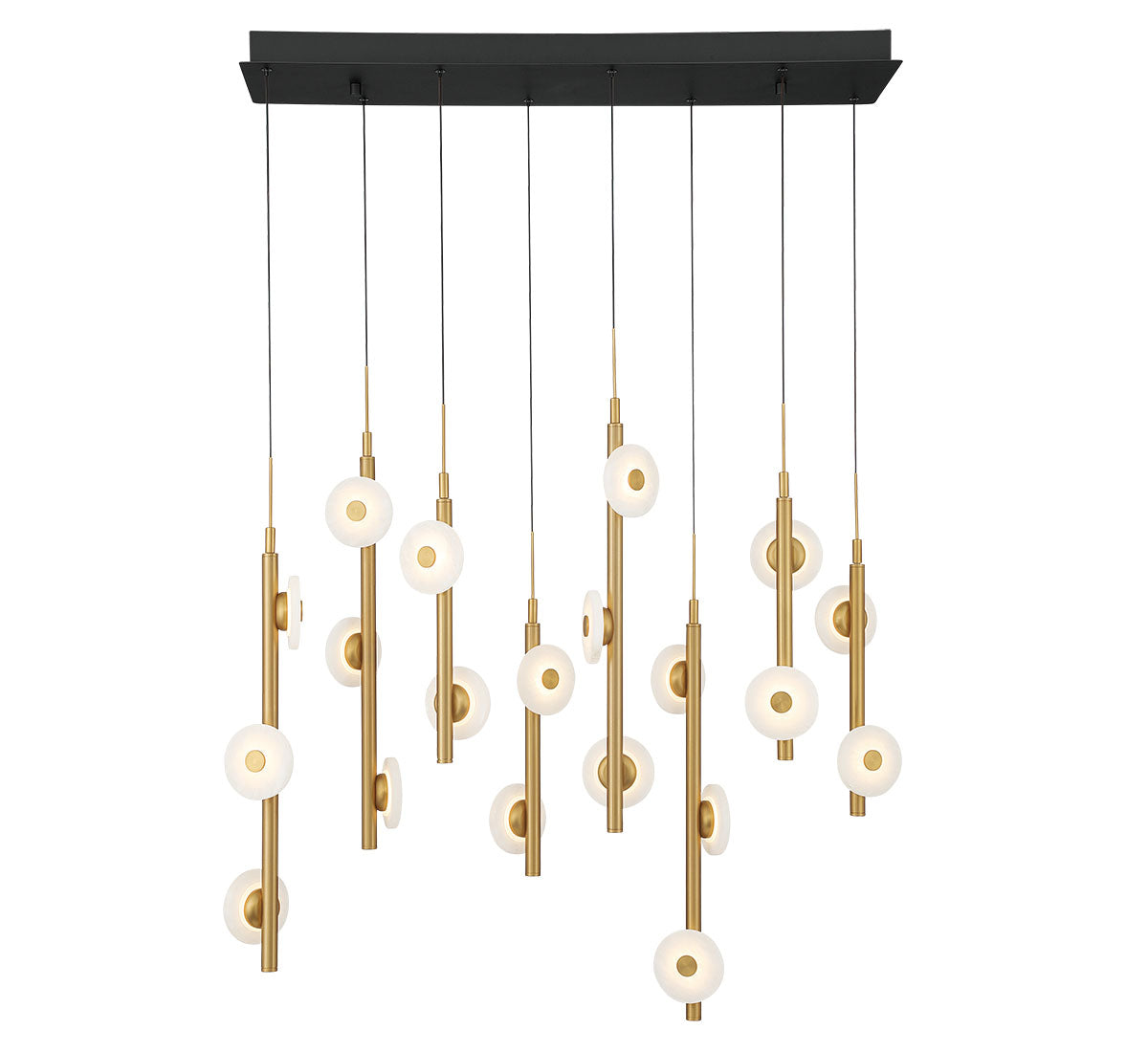 Etna 20 Light Rectangular LED Chandelier