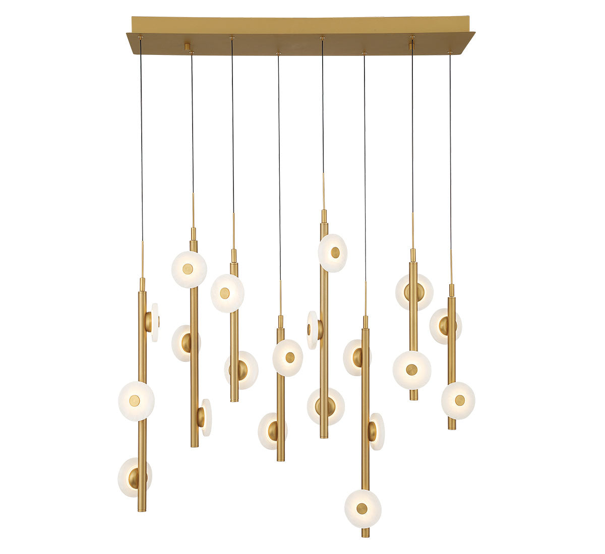 Etna 20 Light Rectangular LED Chandelier