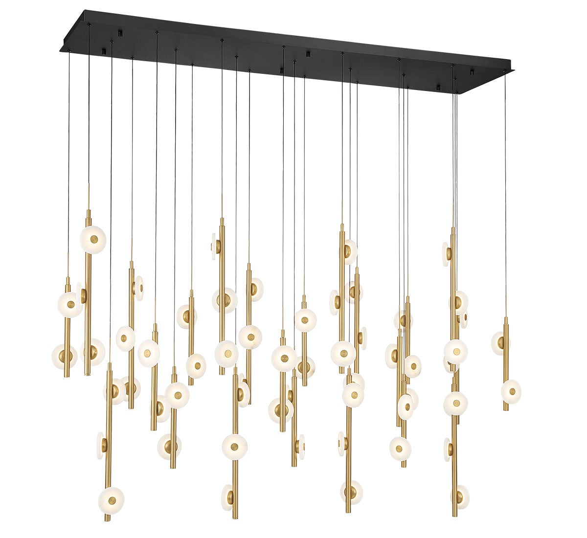 Etna 57 Light Rectangular LED Chandelier