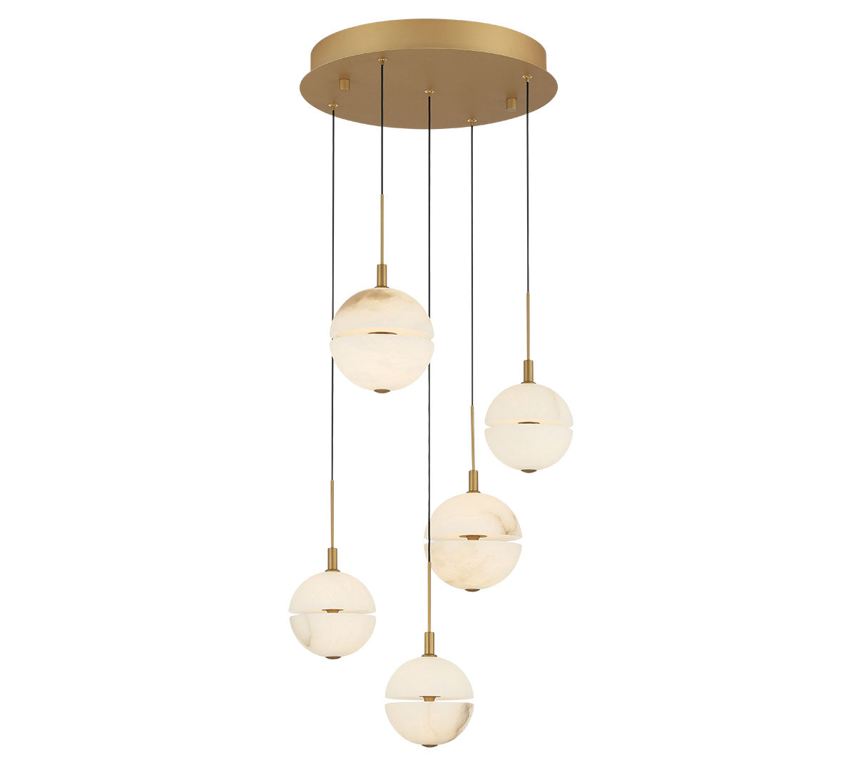 Corfu 5 Light Round LED Chandelier