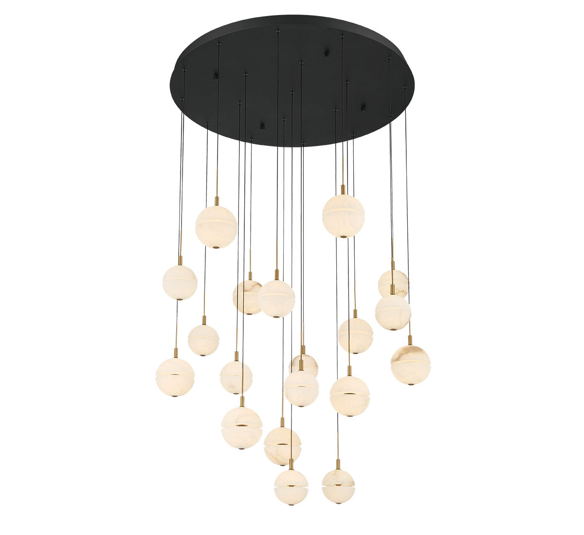 Corfu 19 Light Round LED Chandelier