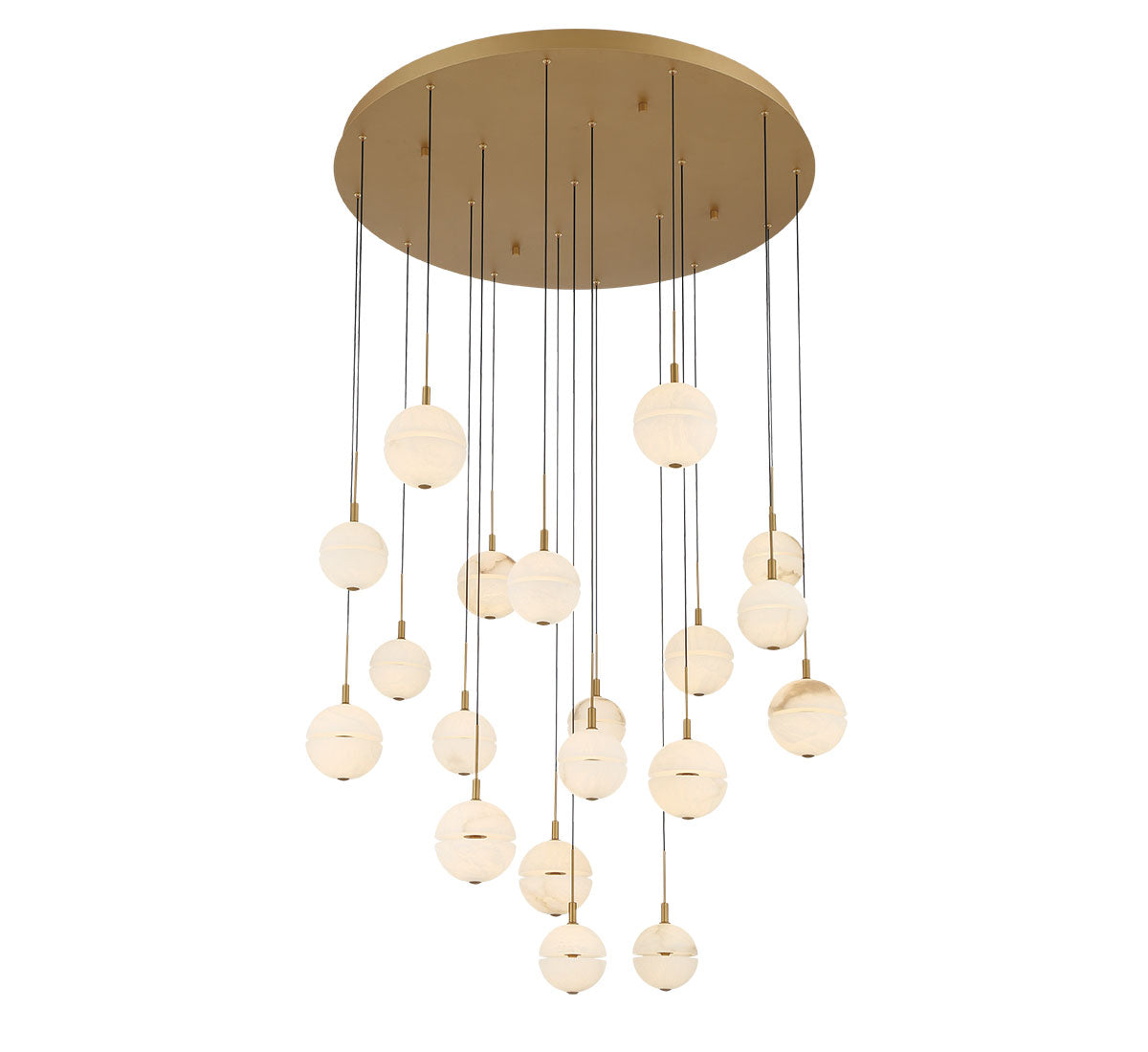 Corfu 19 Light Round LED Chandelier