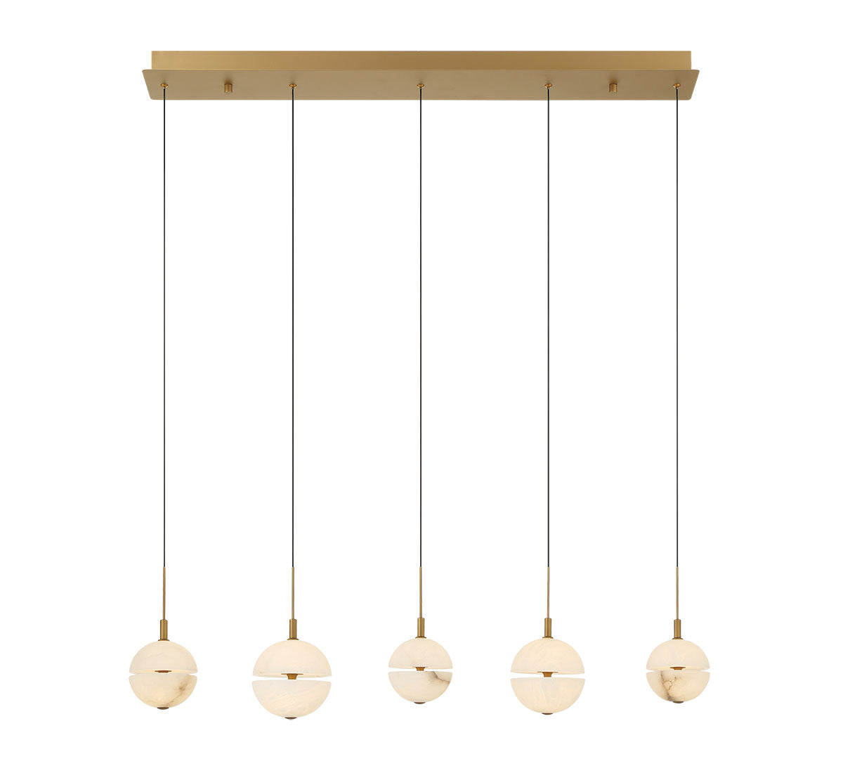 Corfu 5 Light Linear LED Chandelier