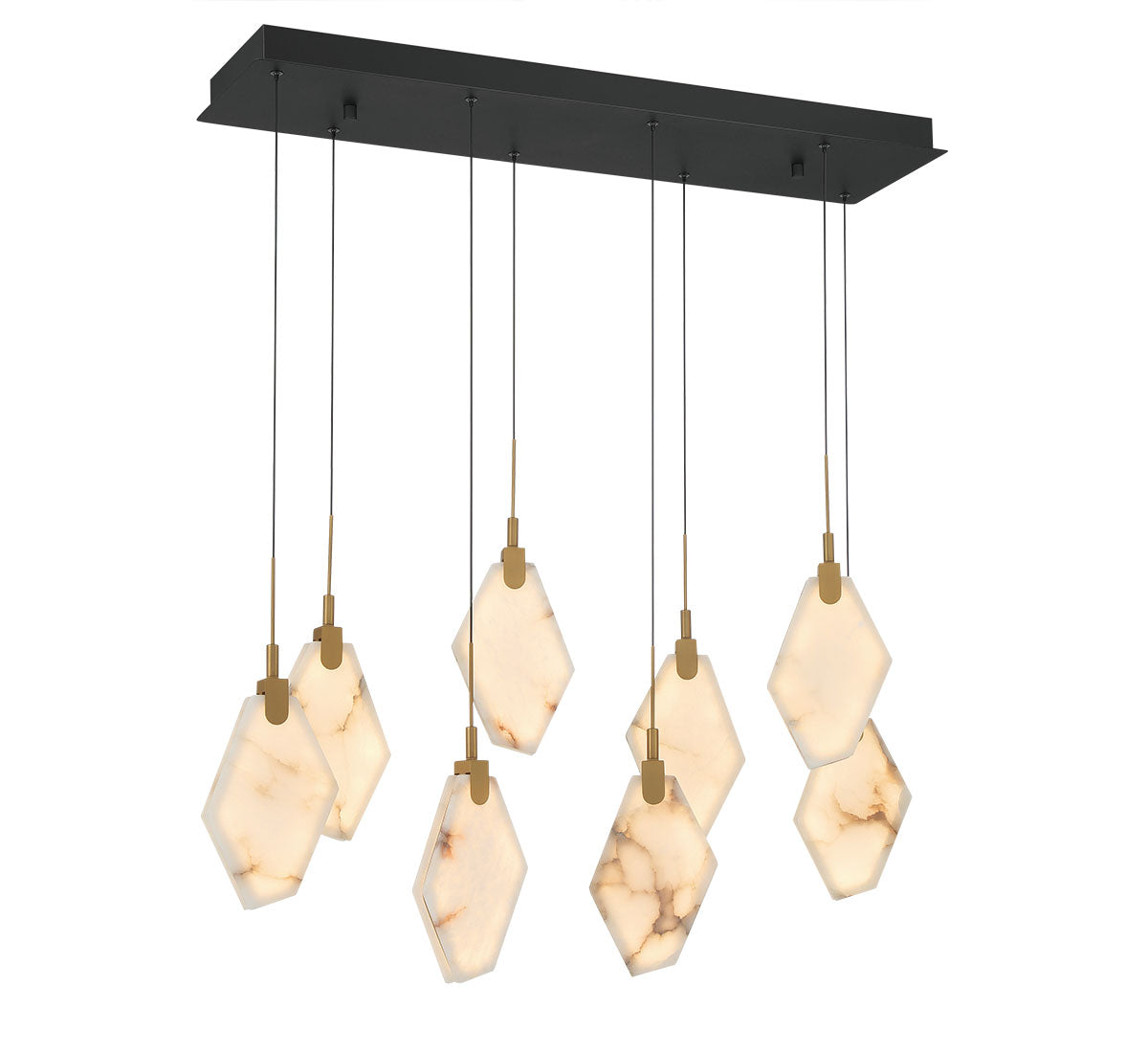 Kosmos 8 Light Rectangular LED Chandelier