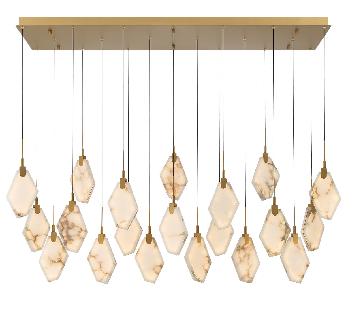 Kosmos 20 Light Rectangular LED Chandelier