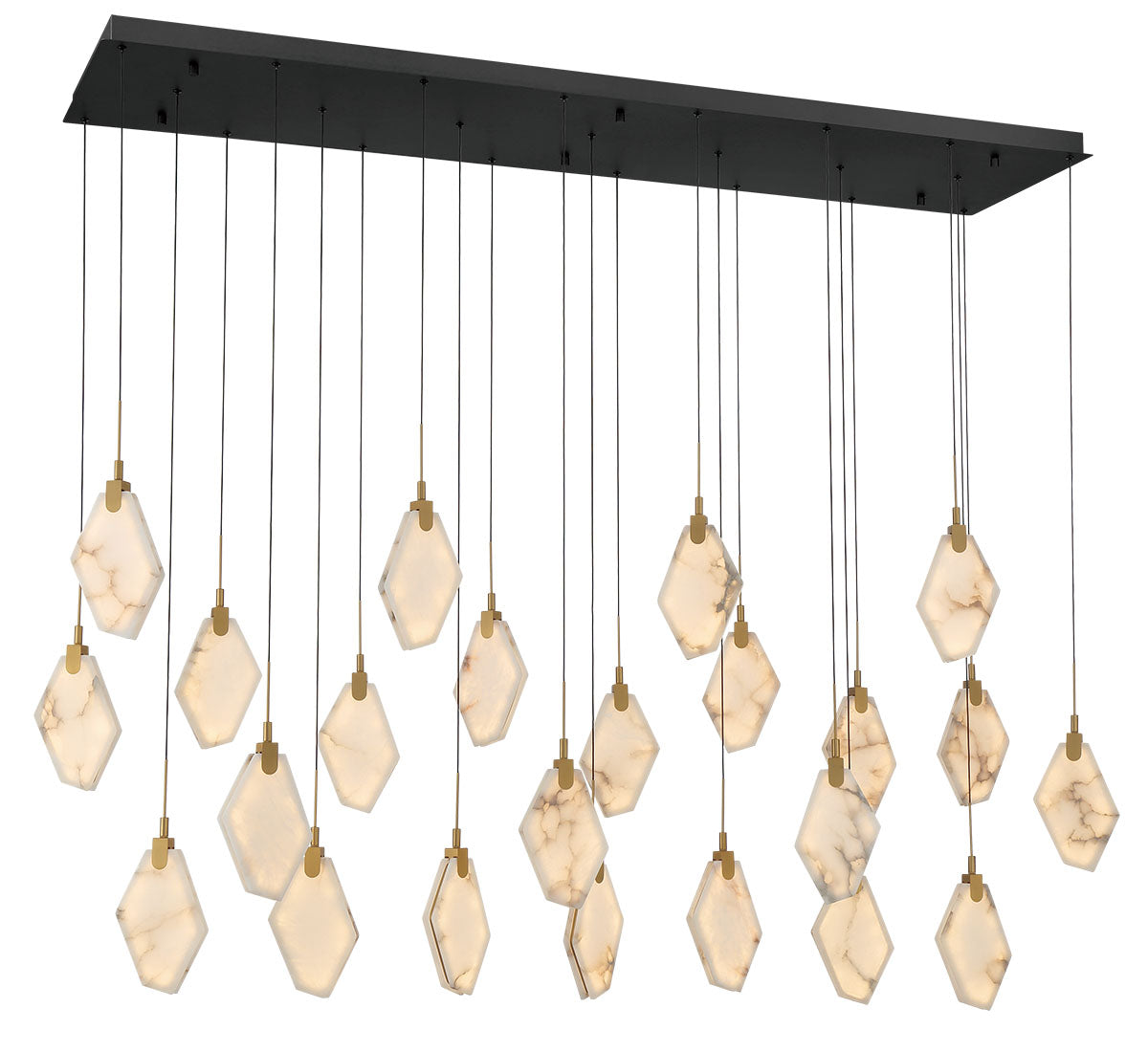 Kosmos 23 Light Rectangular LED Chandelier