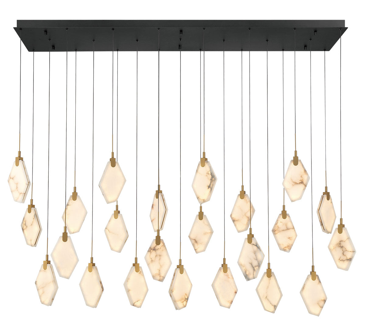 Kosmos 23 Light Rectangular LED Chandelier