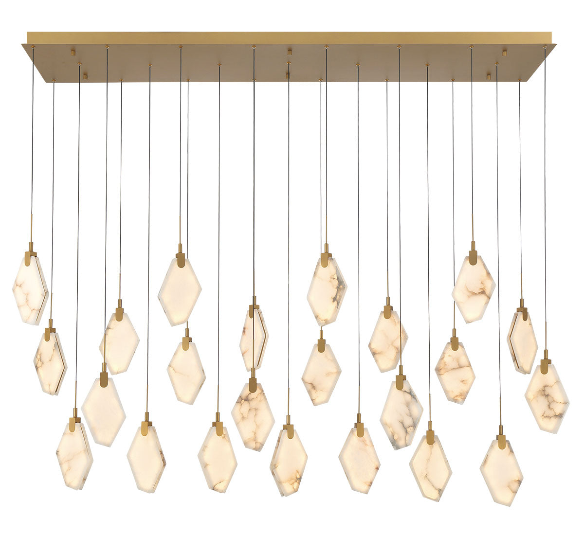 Kosmos 23 Light Rectangular LED Chandelier