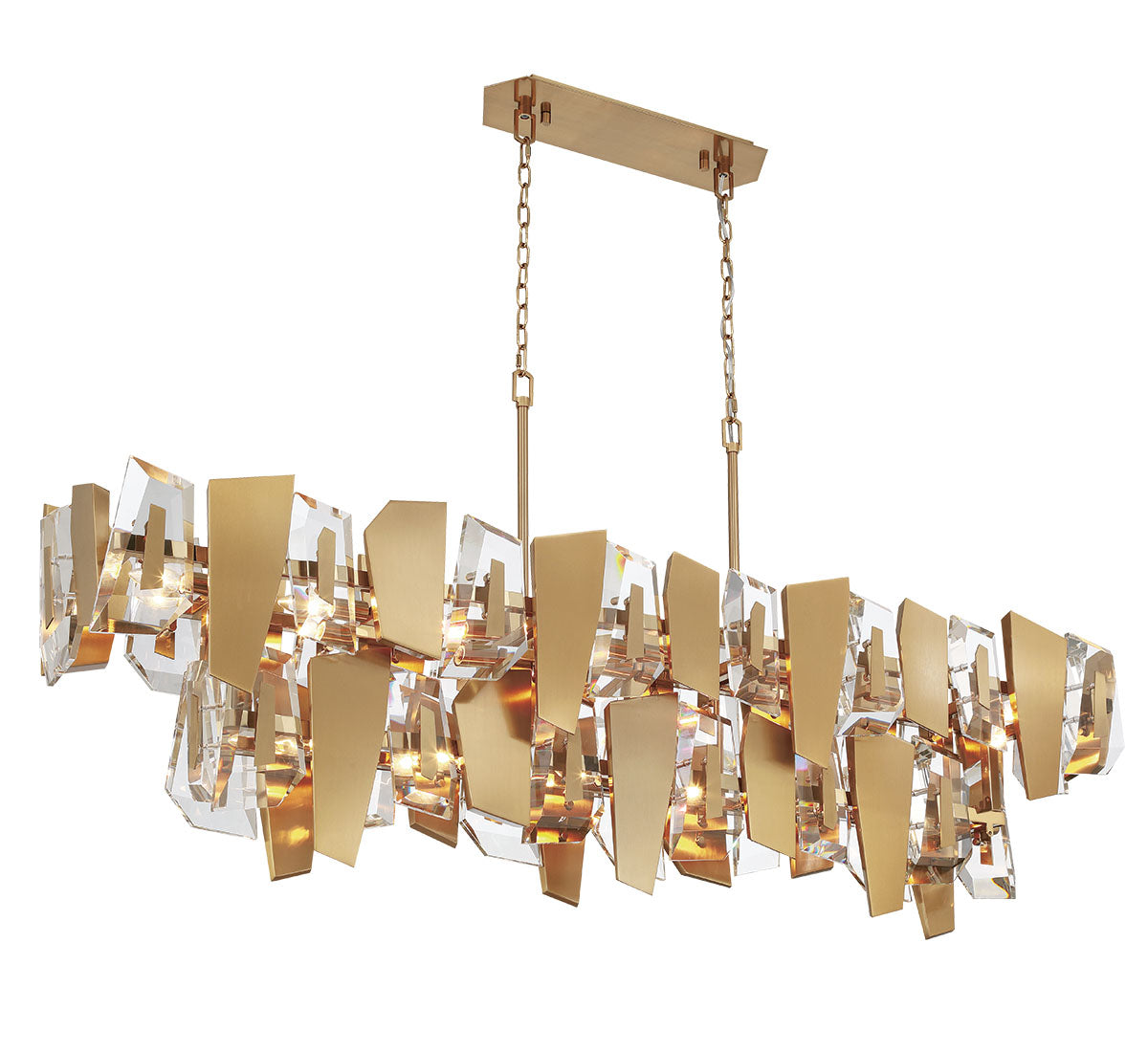 Castellana 2 Tier 14 Light Linear Chandelier