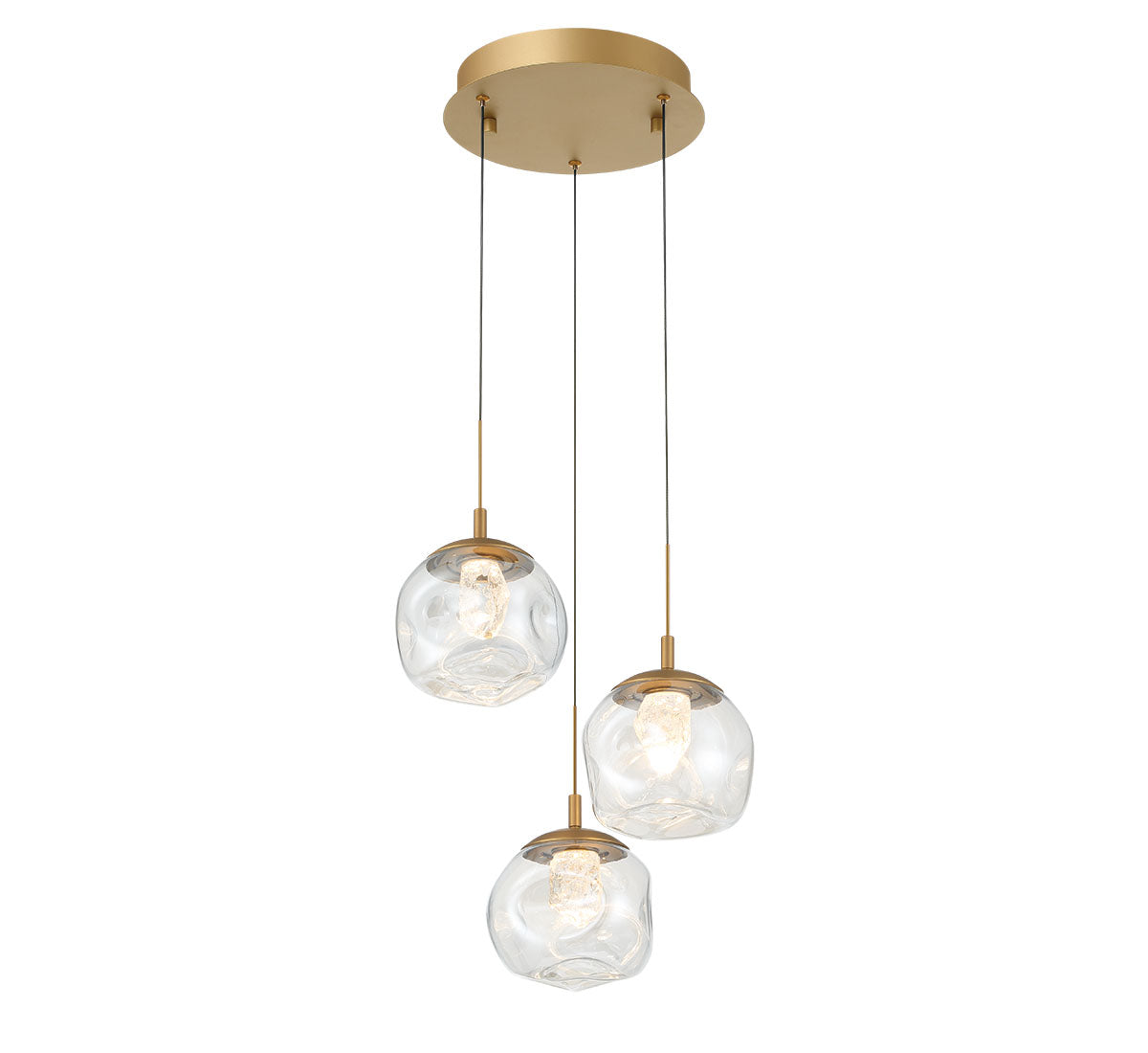 Camerino 3 Light Round LED Pendant