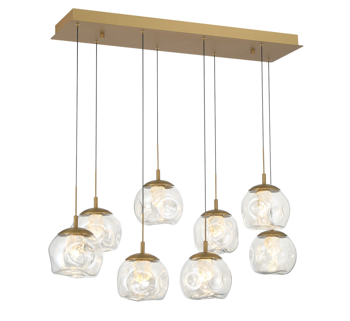 Camerino 8 Light Rectangular LED Chandelier