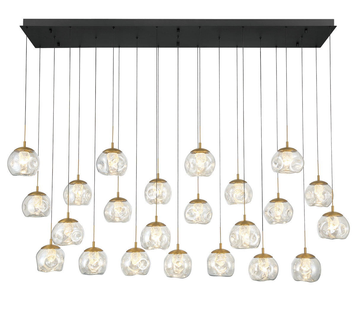 Camerino 23 Light Rectangular LED Chandelier