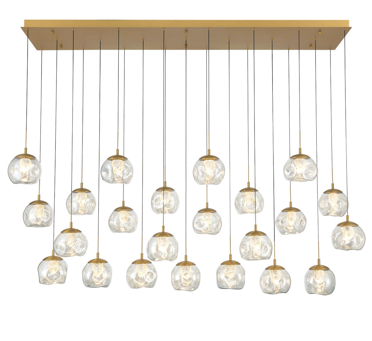 Camerino 23 Light Rectangular LED Chandelier