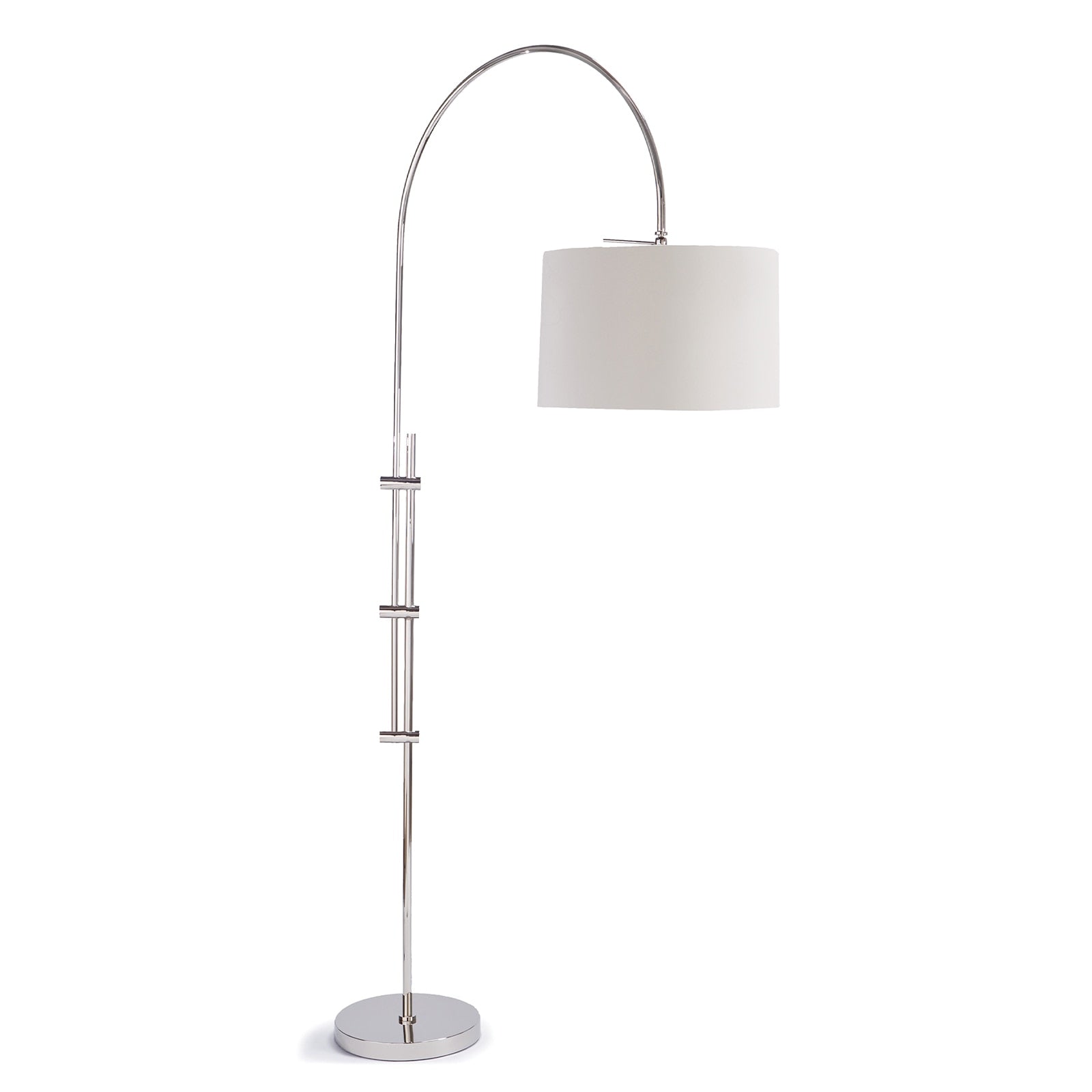 Arc Floor Lamp With Fabric Shade