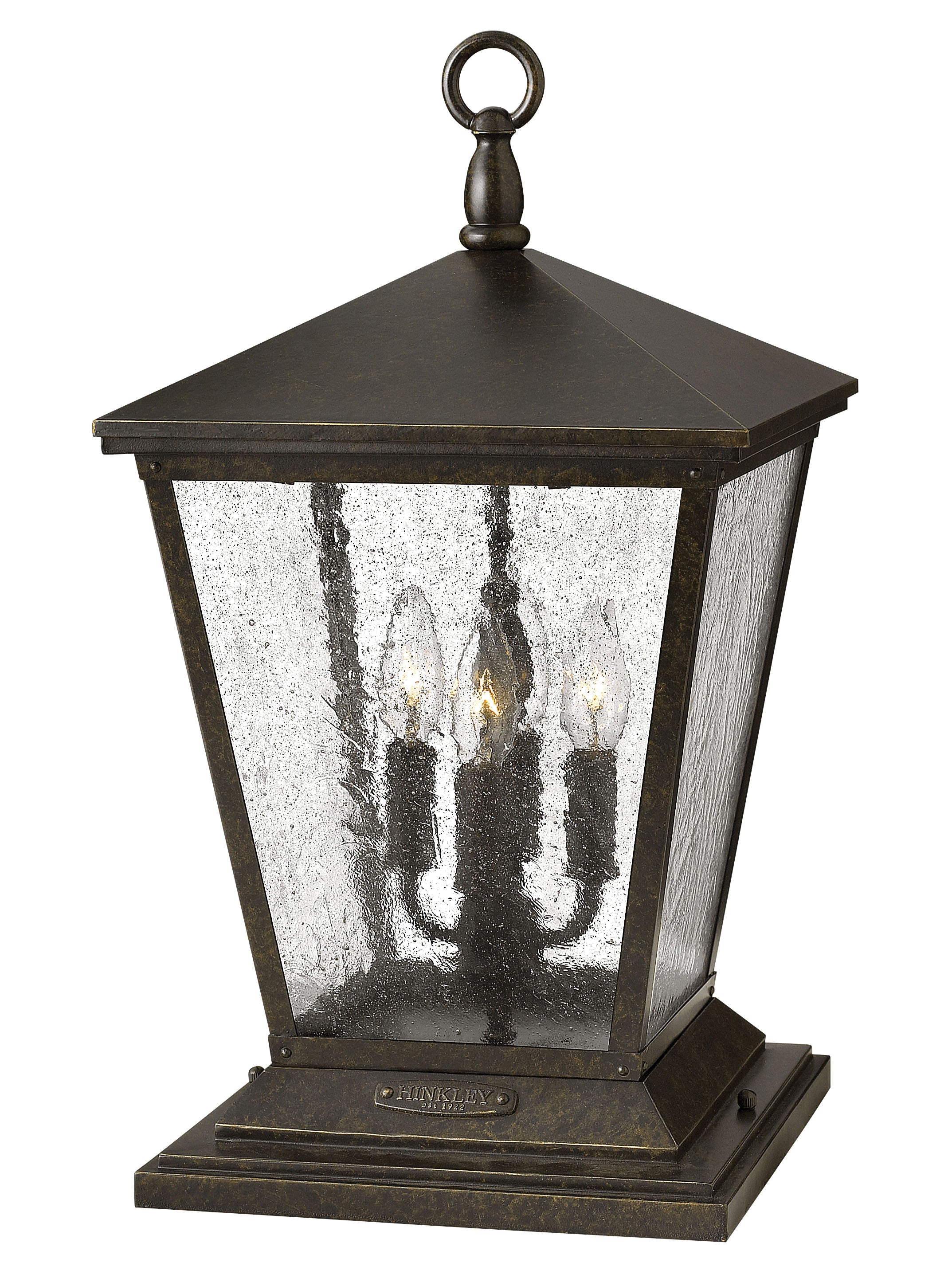 Trellis Medium Pier Mount Lantern 12v