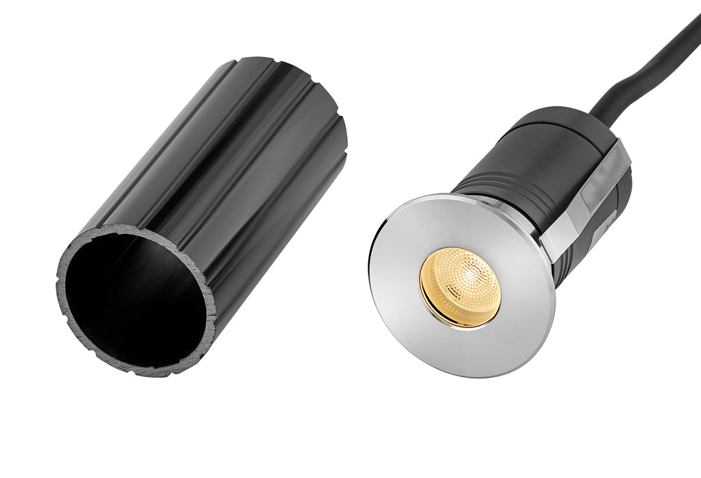 Sparta - Dot Large Stainless Steel LED Round Button Light