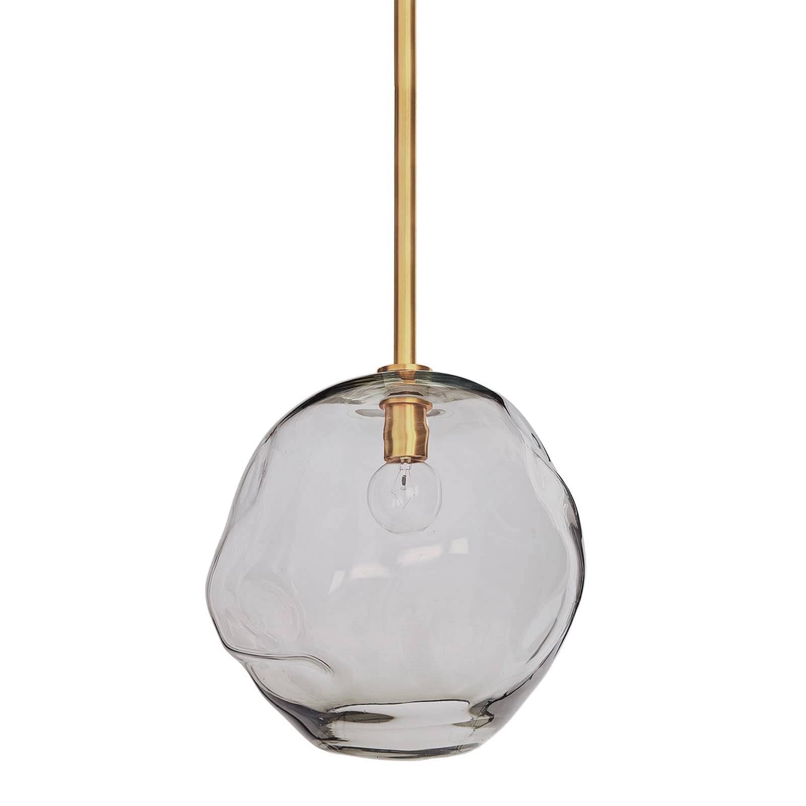 Molten Pendant Large With Smoke Glass