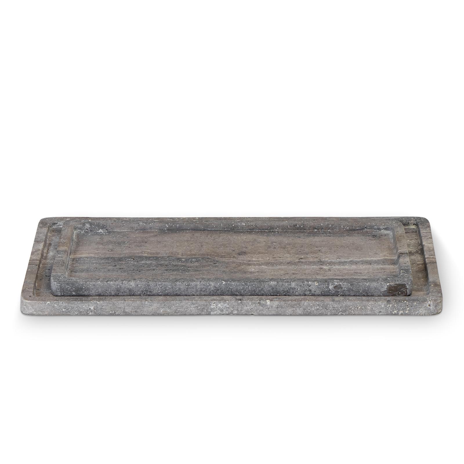 Sutton Travertine Tray Set
