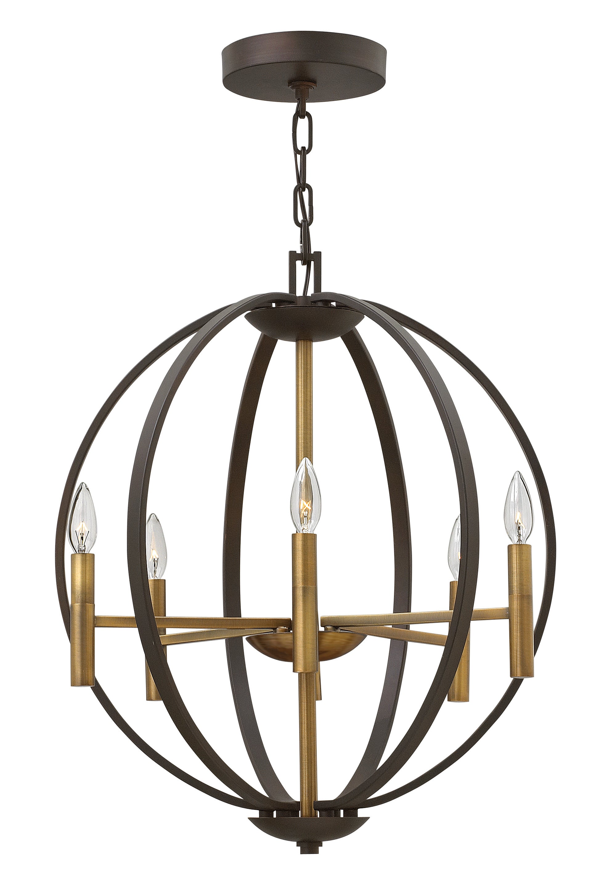 Euclid Small Orb Chandelier