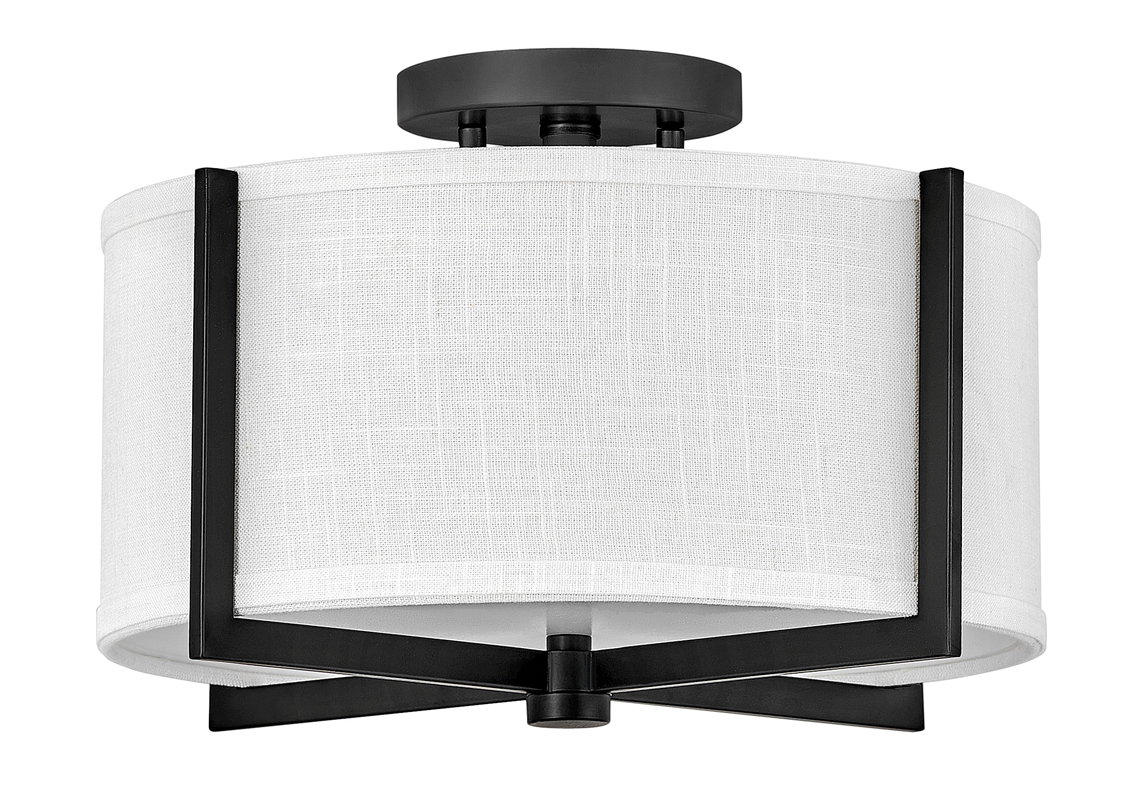 Axis Off White Medium Semi-flush Mount