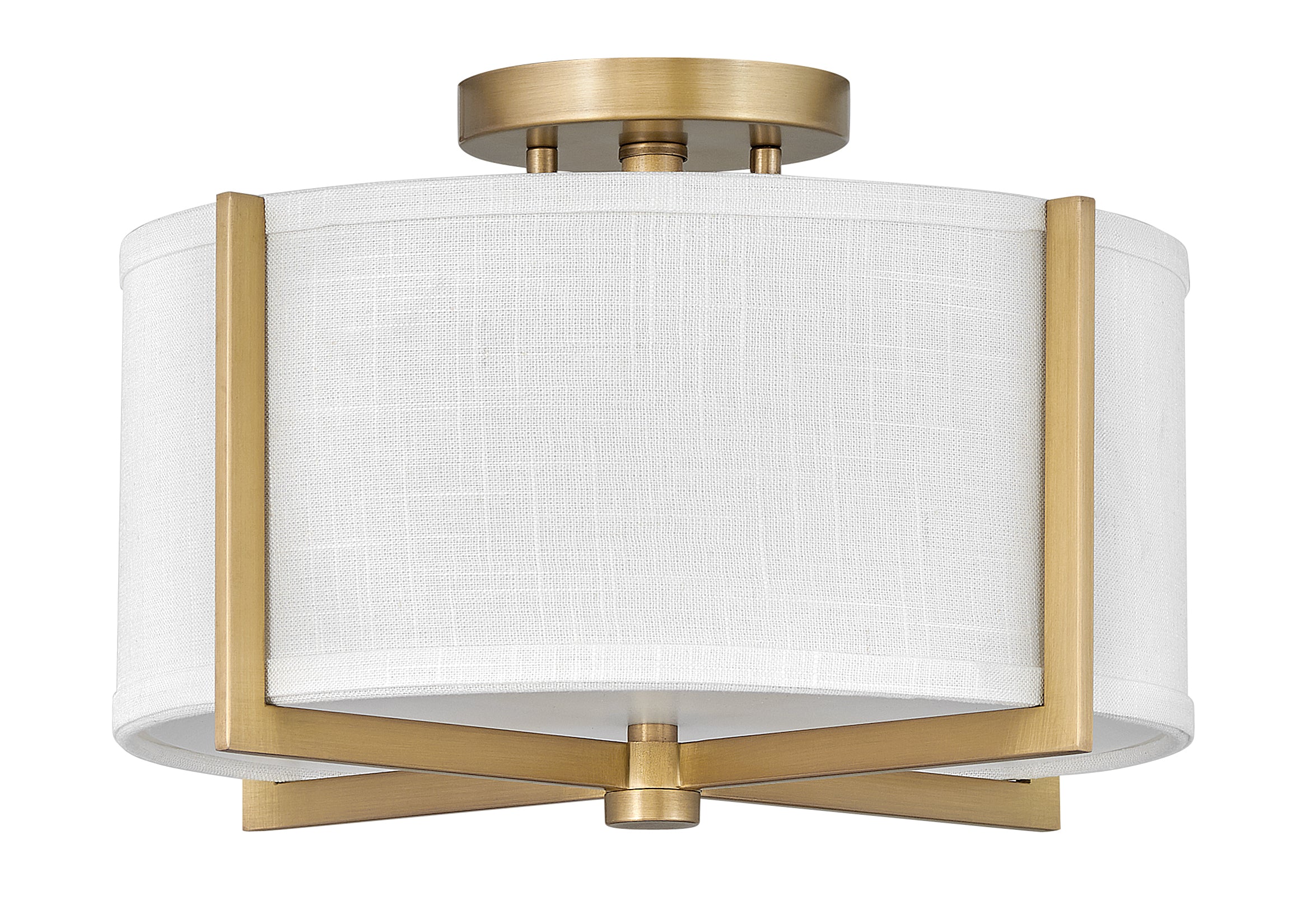 Axis Off White Medium Semi-flush Mount