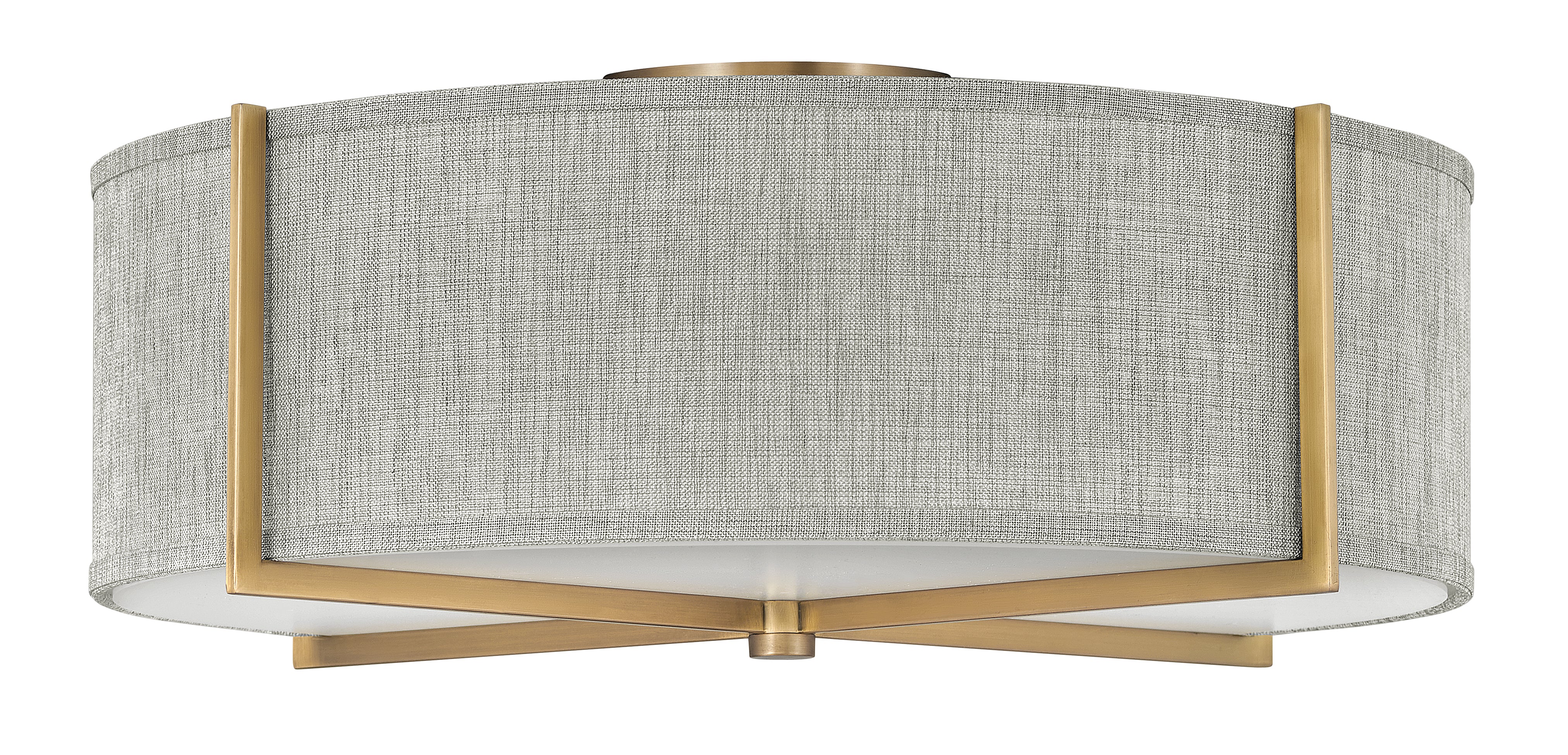 Axis Heathered Gray Large Semi-flush Mount