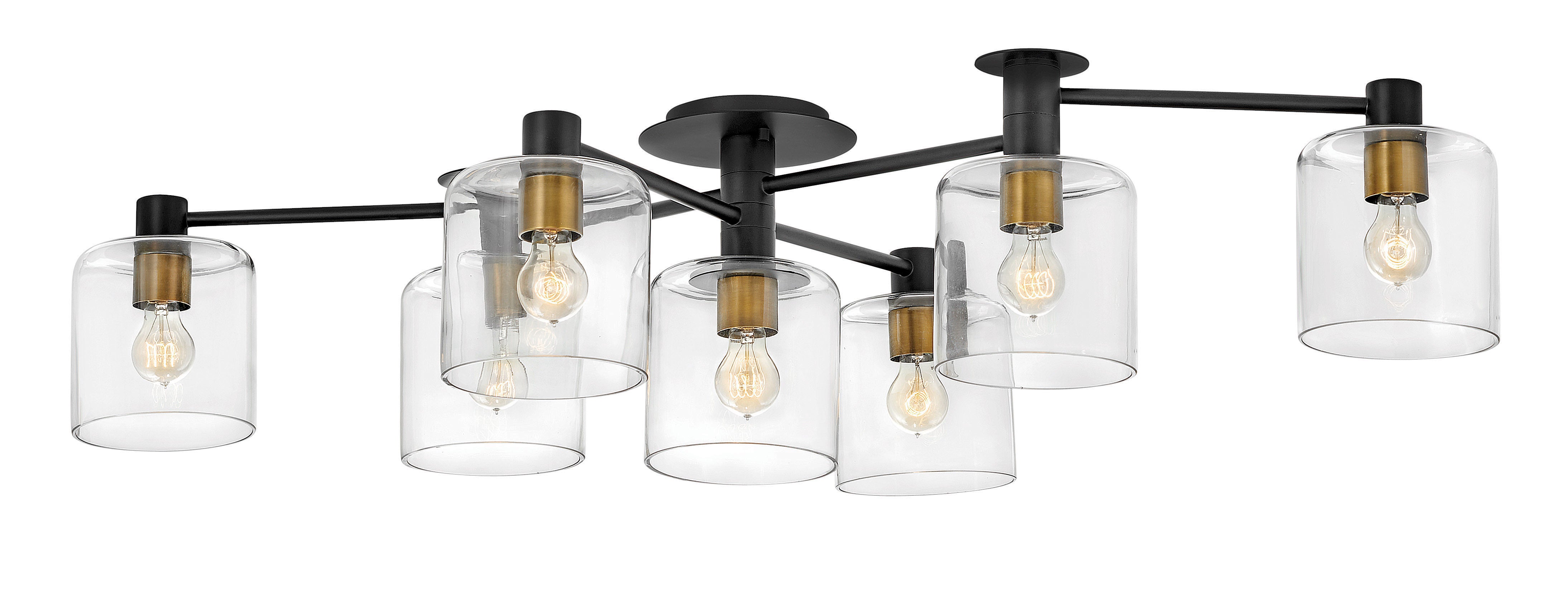 Axel Large Adjustable Semi-flush Mount