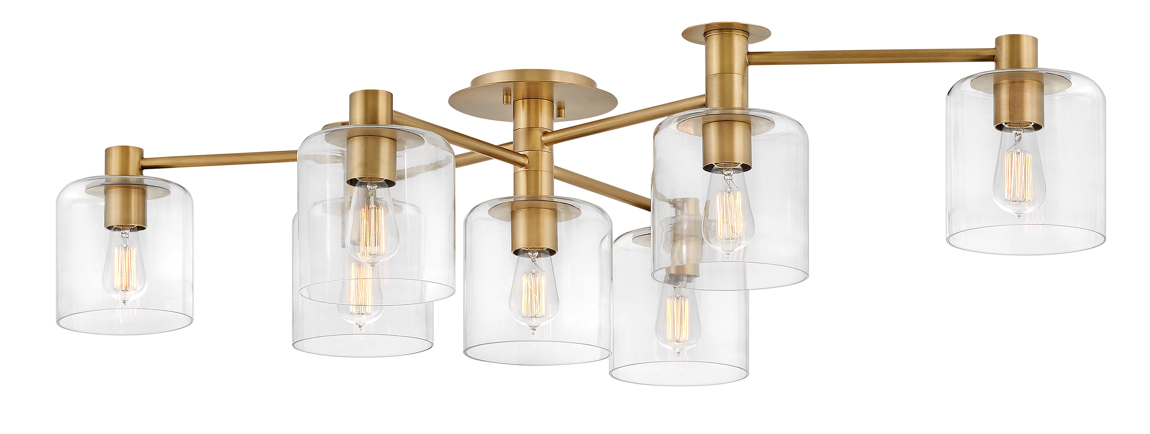 Axel Large Adjustable Semi-flush Mount