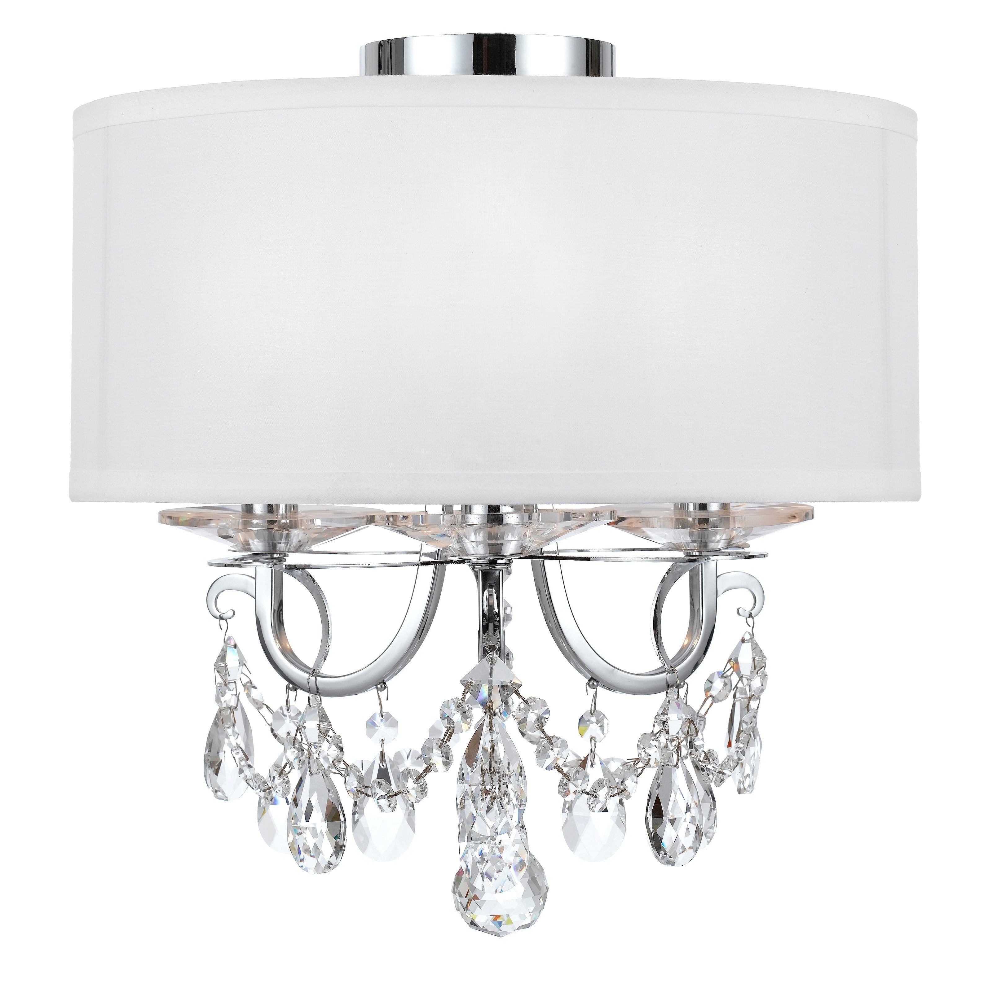 Othello 14'' Polished Chrome Semi Flush Mount